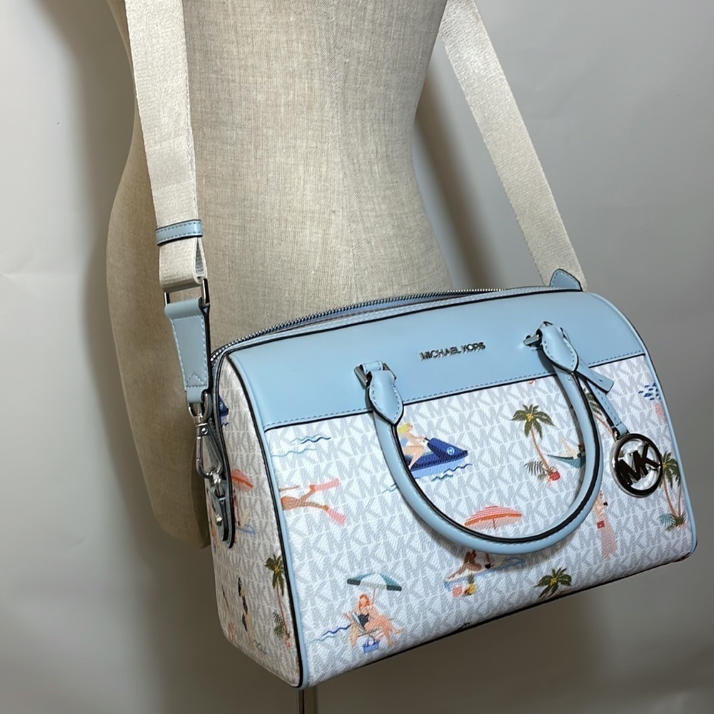 Michael Kors Girls Jet set travel med duffle bag crossbody - Picture 10 of 13